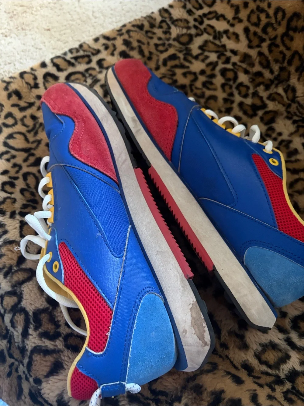 Champion Men’s Colorblock Runner Sneakers - Blue/Red/Yellow